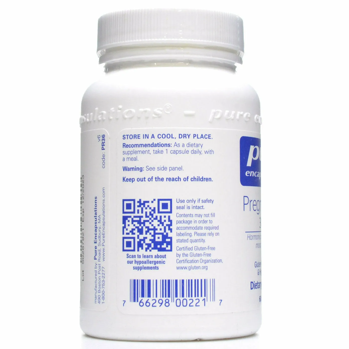 Pregnenolone 30 mg by Pure Encapsulations