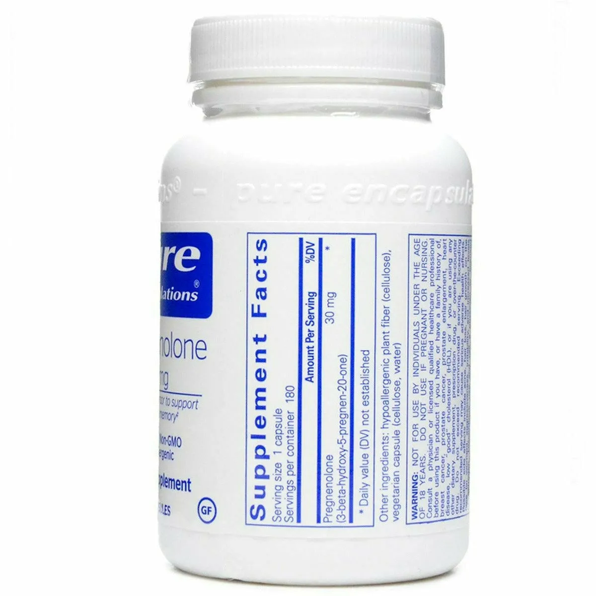 Pregnenolone 30 mg by Pure Encapsulations