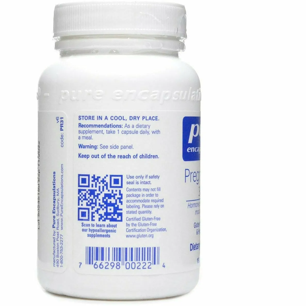 Pregnenolone 30 mg by Pure Encapsulations