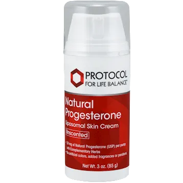 Progesterone Cream 3 oz by Protocol For Life Balance