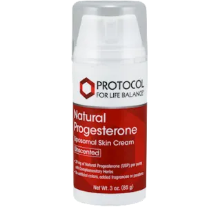 Progesterone Cream 3 oz by Protocol For Life Balance