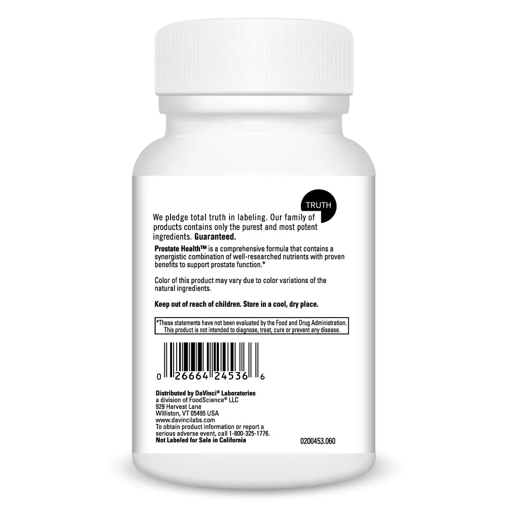 Prostate Health 60 vcaps by Davinci Labs