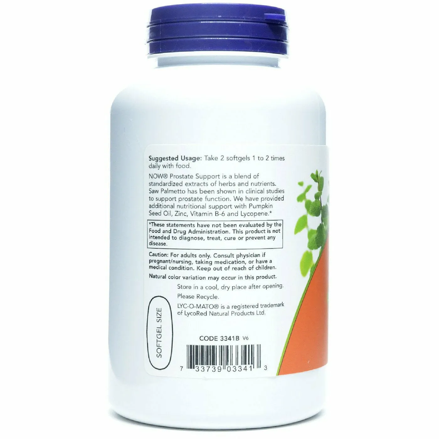 Prostate Support 180 softgels by NOW