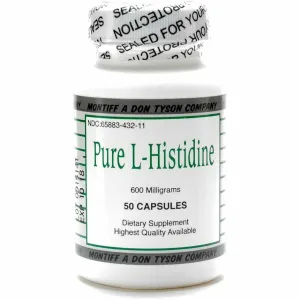 Pure L-Histidine 600 mg 50 caps by Montiff