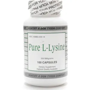Pure L-Lysine 500 mg by Montiff
