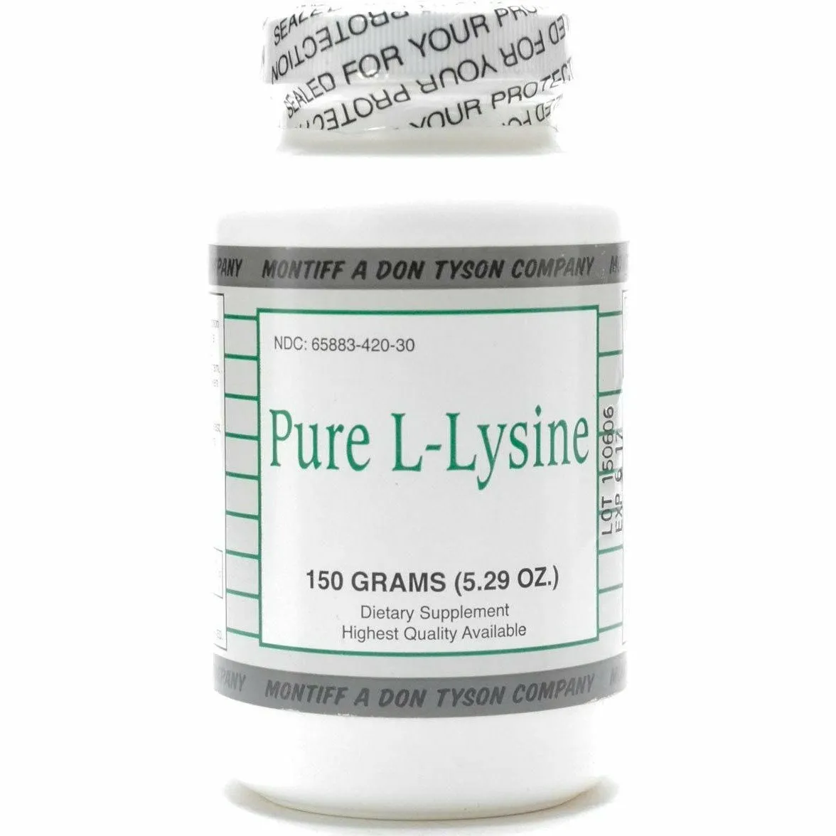 Pure L-Lysine (powder) 150 gms by Montiff