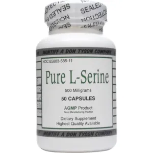 Pure L-Serine 500 mg 50 caps by Montiff