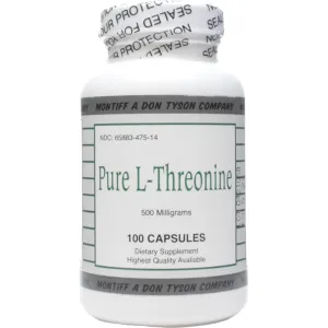 Pure L-Threonine 500 mg 100 caps by Montiff