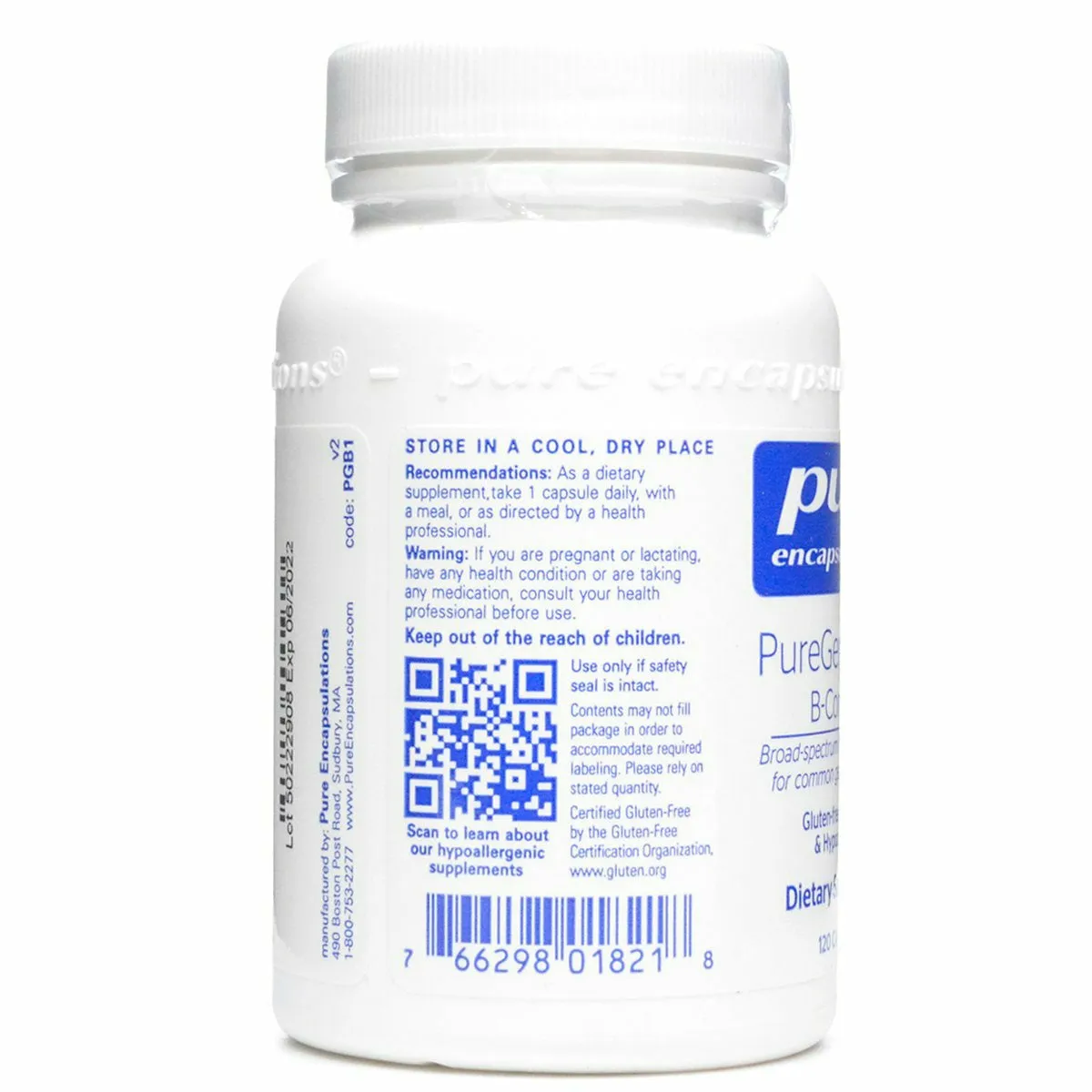 PureGenomics B-Complex 120 caps by Pure Encapsulations