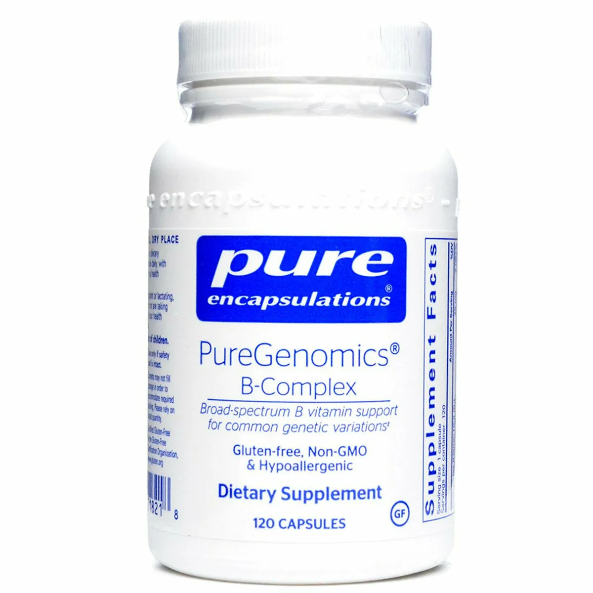 PureGenomics B-Complex 120 caps by Pure Encapsulations