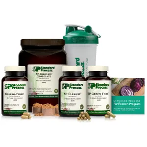 Purification Product Kit with SP Complete Chocolate and Gastro-Fiber. 1 Kit with SP Complete Chocolate and Gastro-Fiber