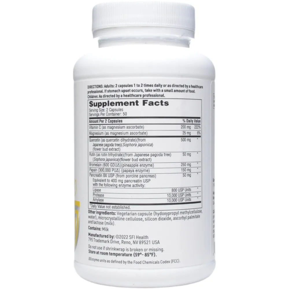 Quercetin-Bromelain Forte 100 caps by Klaire Labs/SFI Health