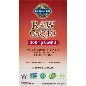 RAW CoQ10 200 mg 60 vegcaps by Garden Of Life
