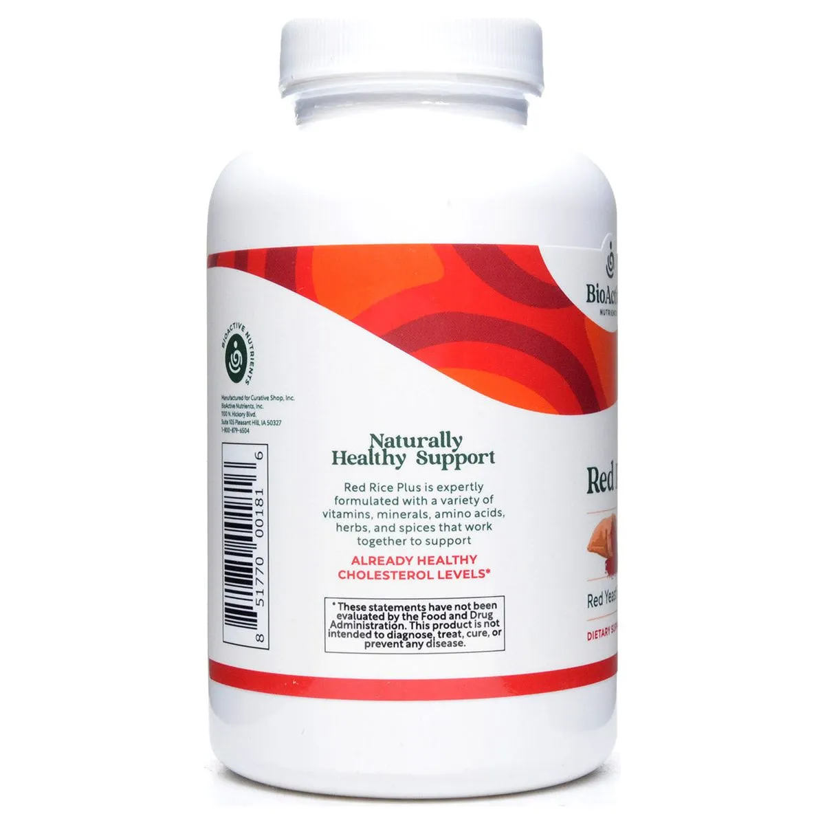 Red Rice Plus 240 veg caps by BioActive Nutrients