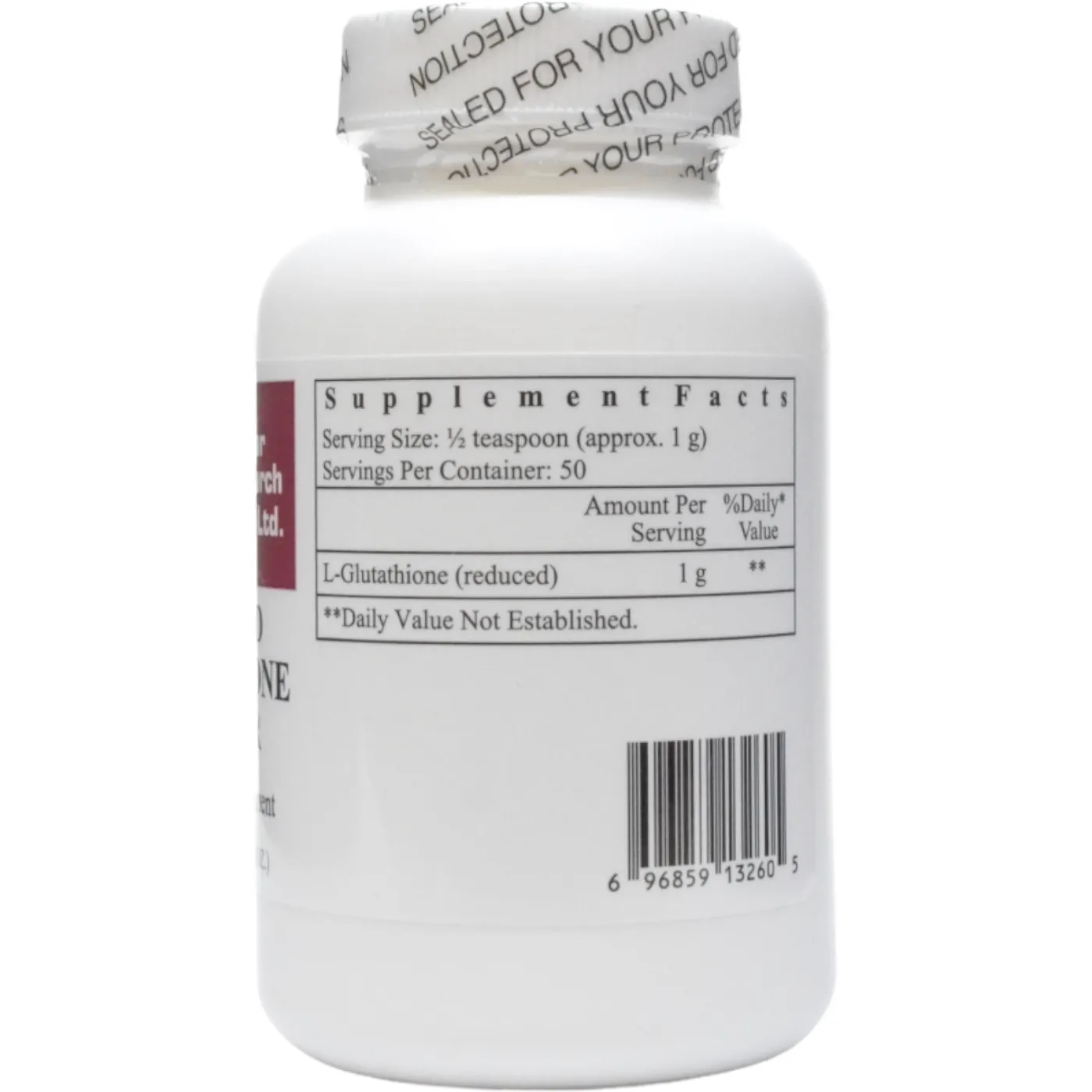 Reduced Glutathione Powder 50 g by Ecological Formulas