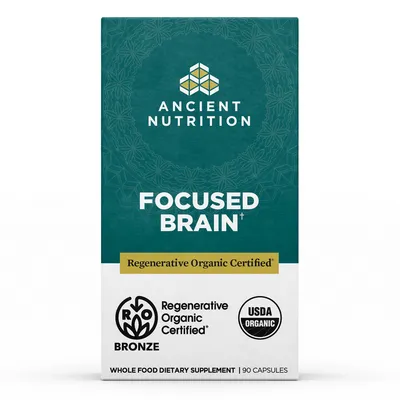 Regenerative Organic Certified Focused Brain 90 caps by Ancient Nutriton