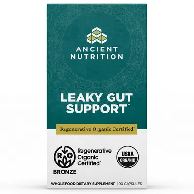 Regenerative Organic Certified Leaky Gut Support 90 caps by Ancient Nutrition