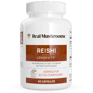 Reishi Mushroom Extract Capsules 90 capsules by Real Mushrooms