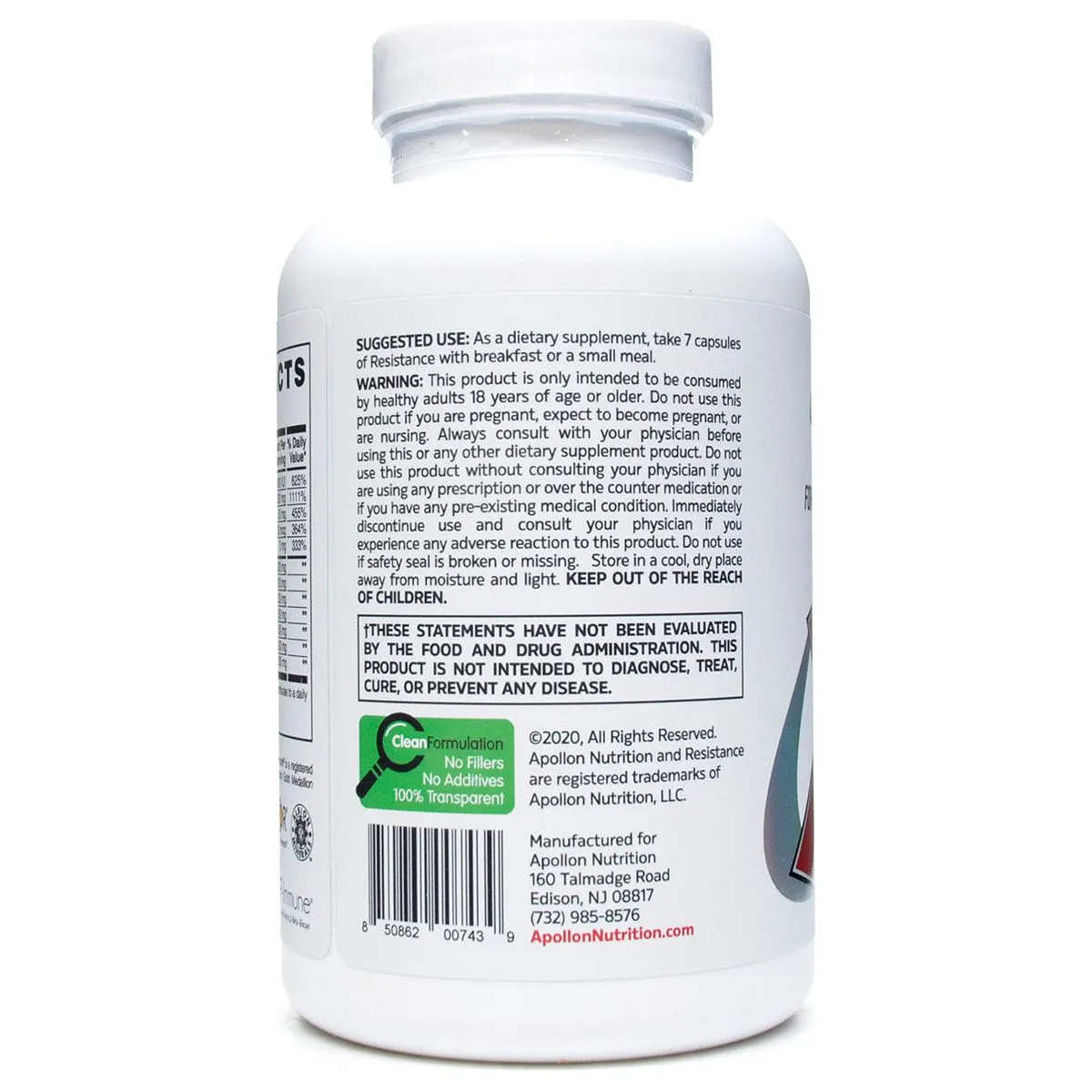 Resistance Immune Support 210 veg caps by Apollon Nutrition