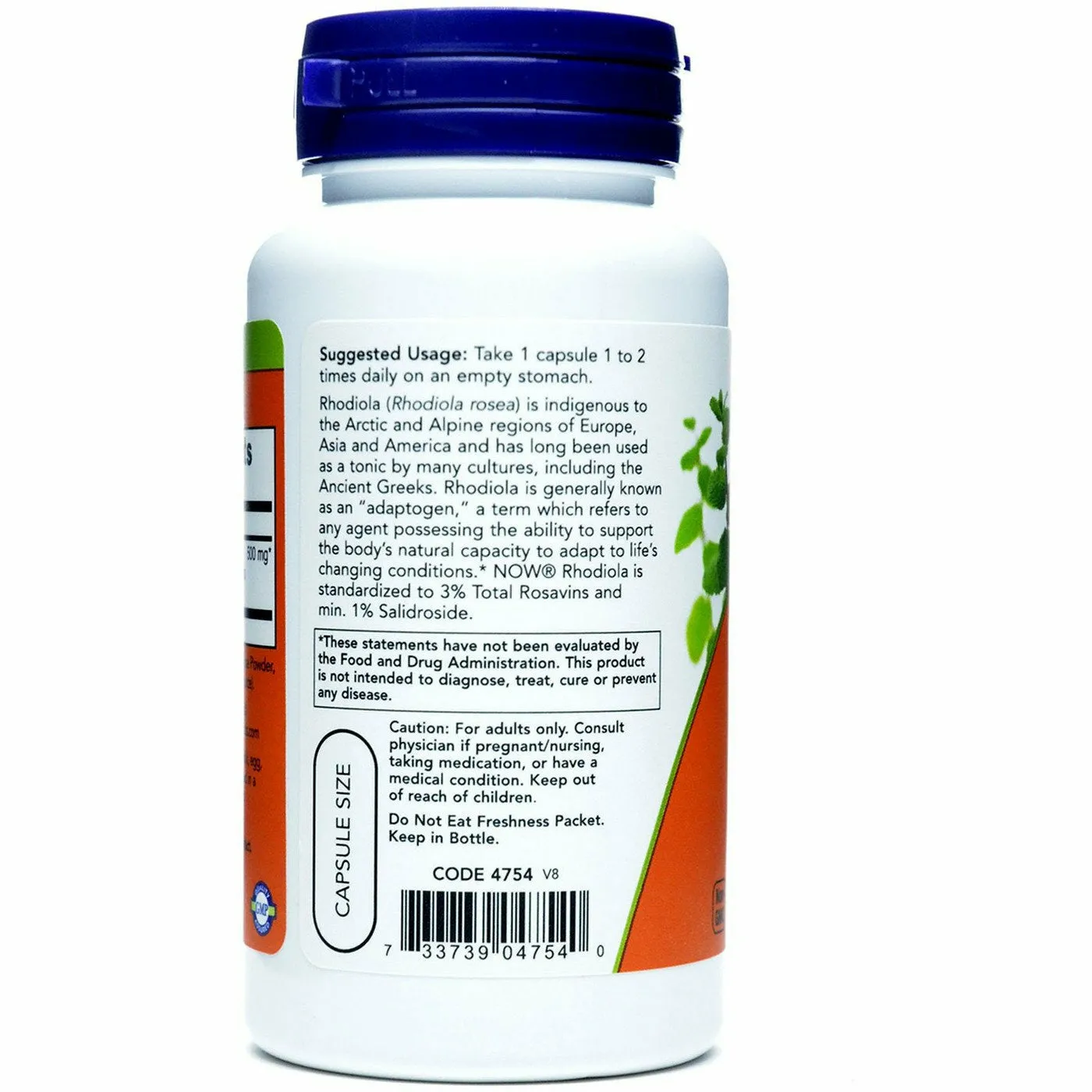 Rhodiola 500 mg 60 vcaps by NOW