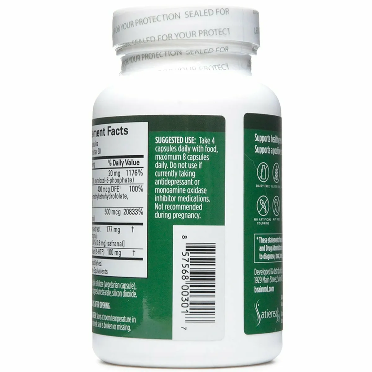 Serotonin Mood Support 120 caps by BrainMD