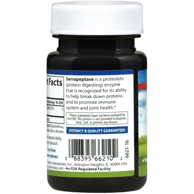 Serrapeptase 30 vcaps by Carlson Labs