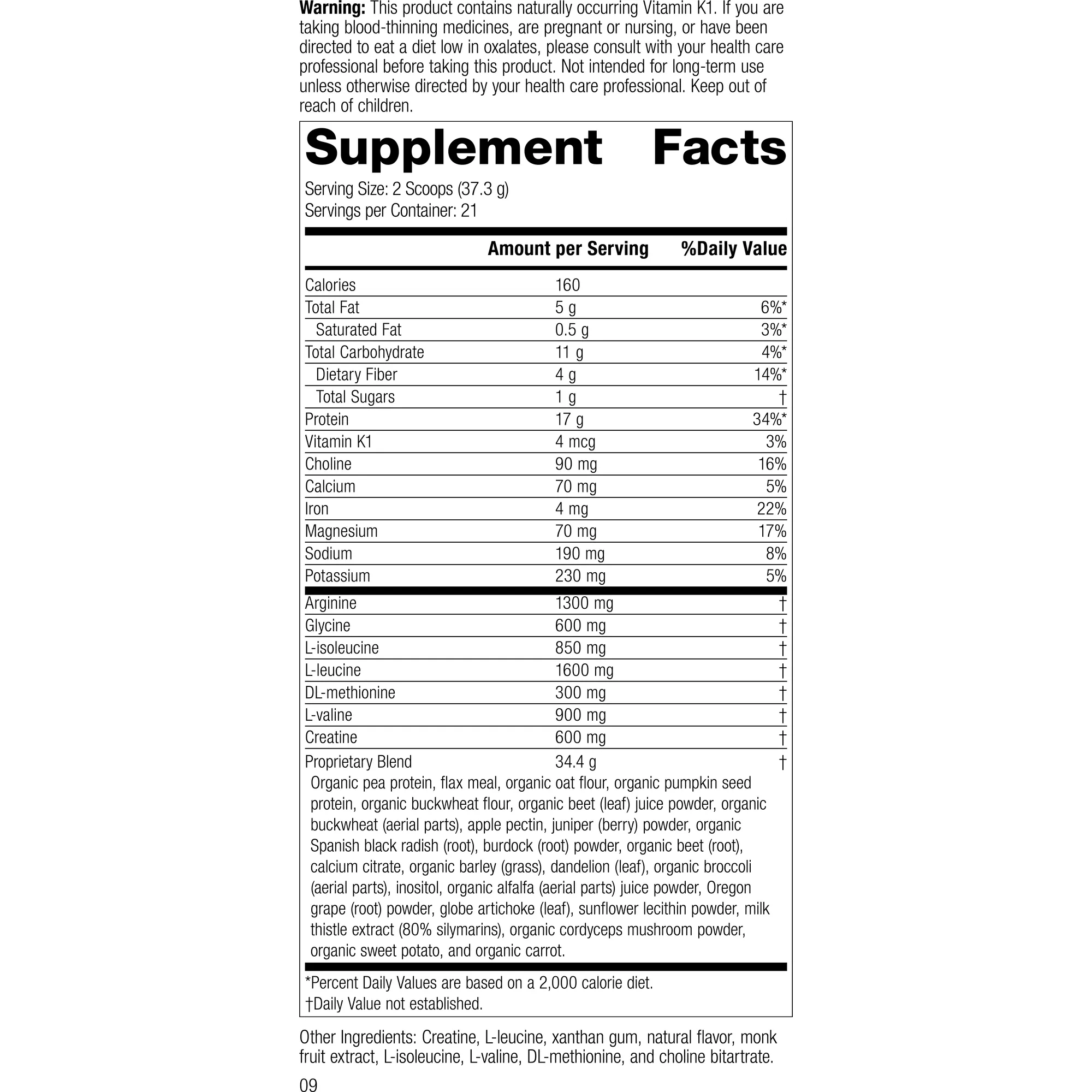 SP Detox Balance Chai. 27.6 oz (783 g)