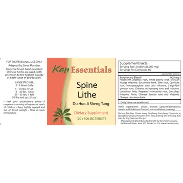 Spine Lithe Tablets by Kan Herbs
