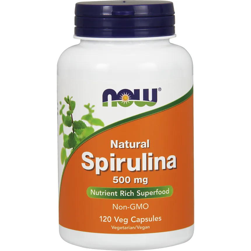 Spirulina 500 mg 120 vcaps by NOW