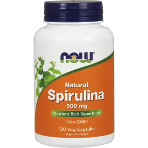 Spirulina 500 mg 120 vcaps by NOW