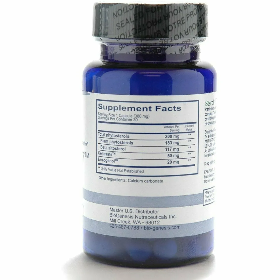 Sterol 117 30 vcaps Cholesterol Support by BioGenesis
