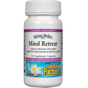 Stress Relax Mind Retreat 60 vegcaps By Natural Factors
