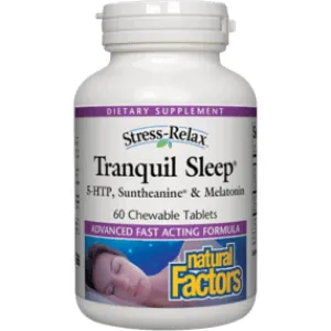 Stress-Relax Tranquil Sleep 60 chew tabs By Natural Factors