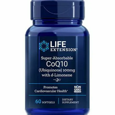 Super-Absorb CoQ10 d-Limonene 60 sftgls by Life Extension
