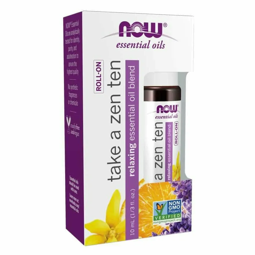Take A Zen Ten Essential Oil Blend Roll-On 10 mL by NOW