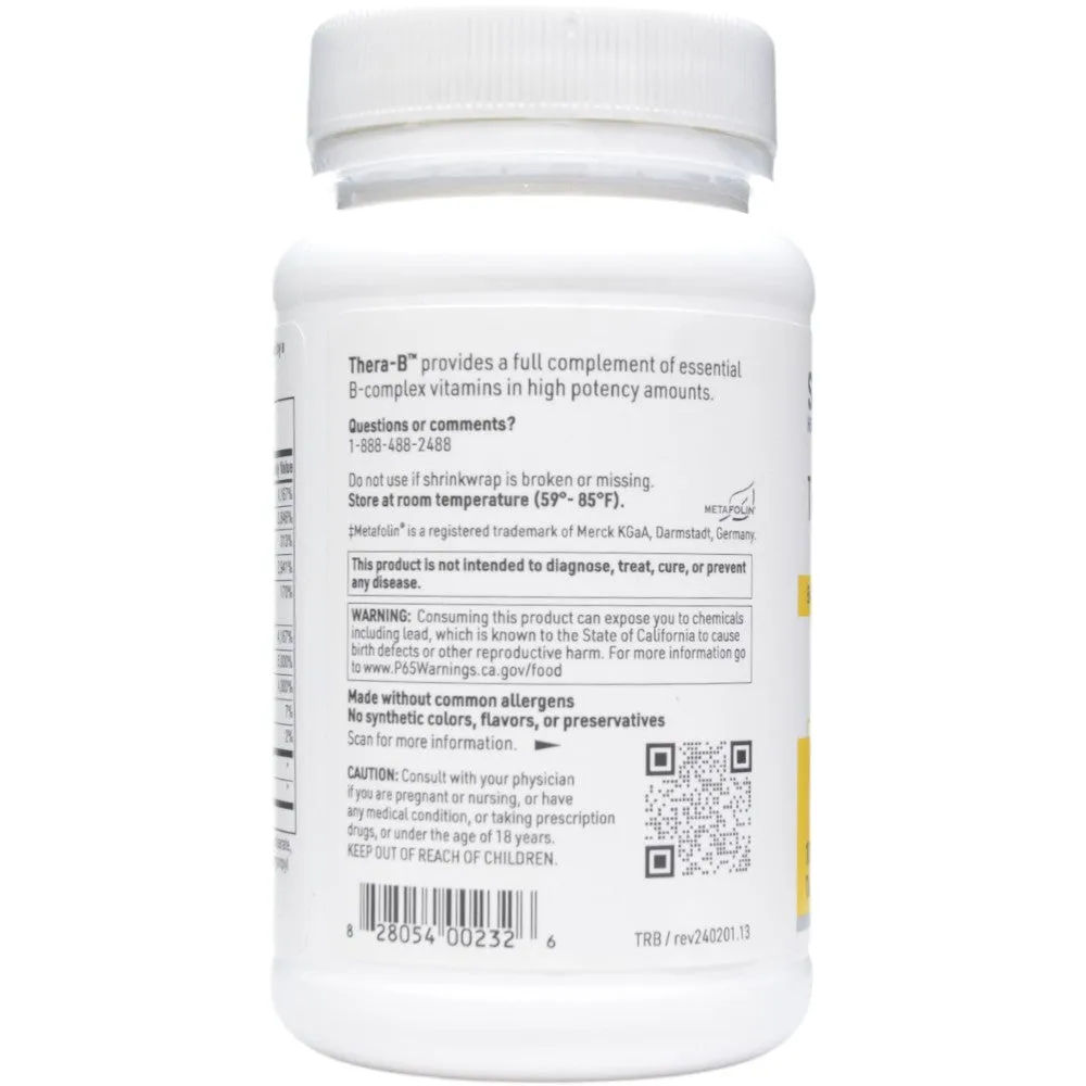 Thera-B 100 tabs by Klaire Labs/SFI Health