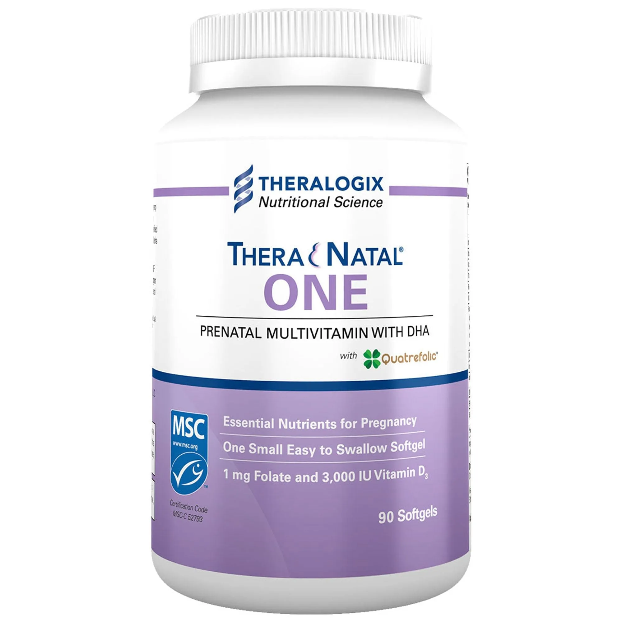 TheraNatal One Prenatal 90 softgels by Theralogix