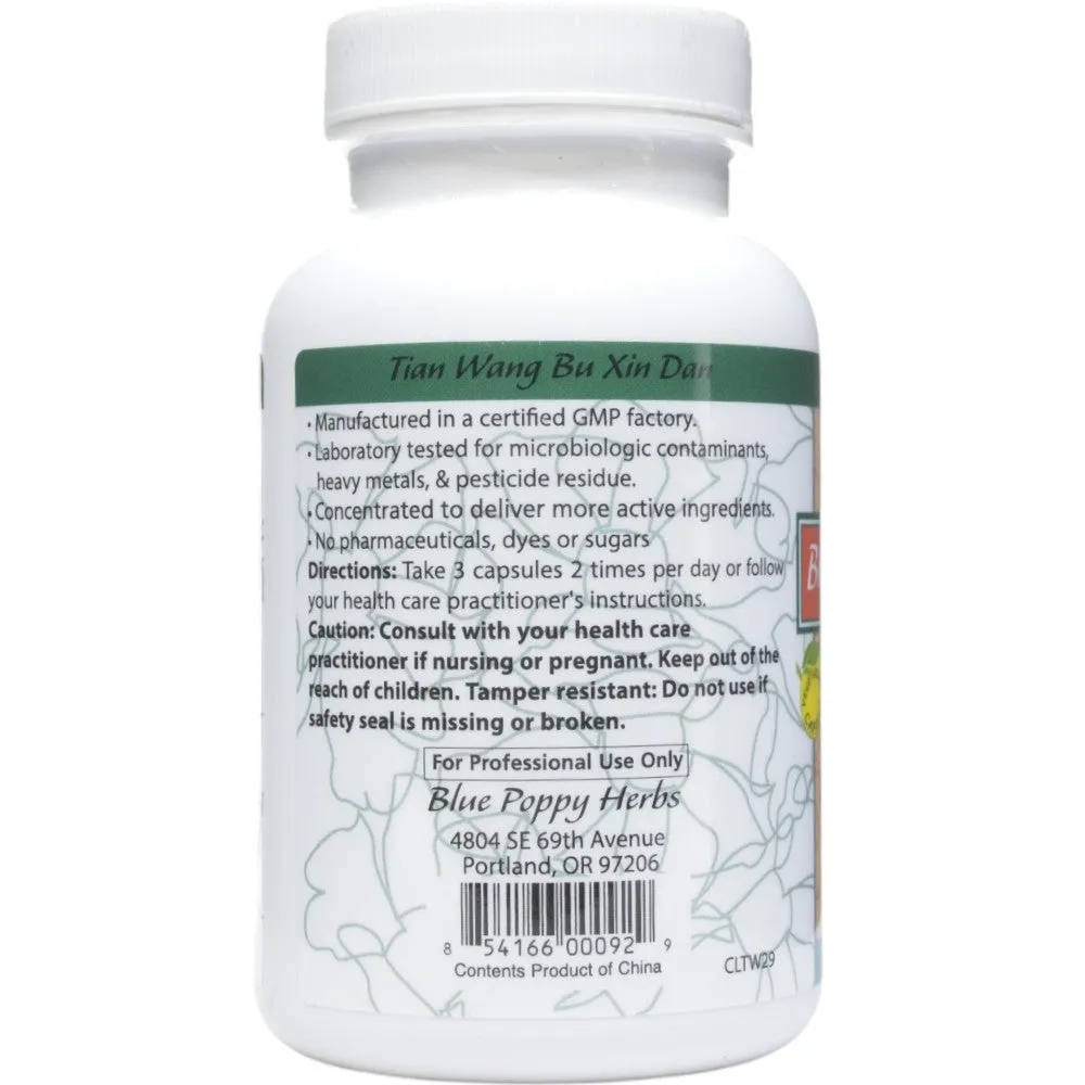 Tian Wang Bu Xin Dan 120 Capsules by Blue Poppy