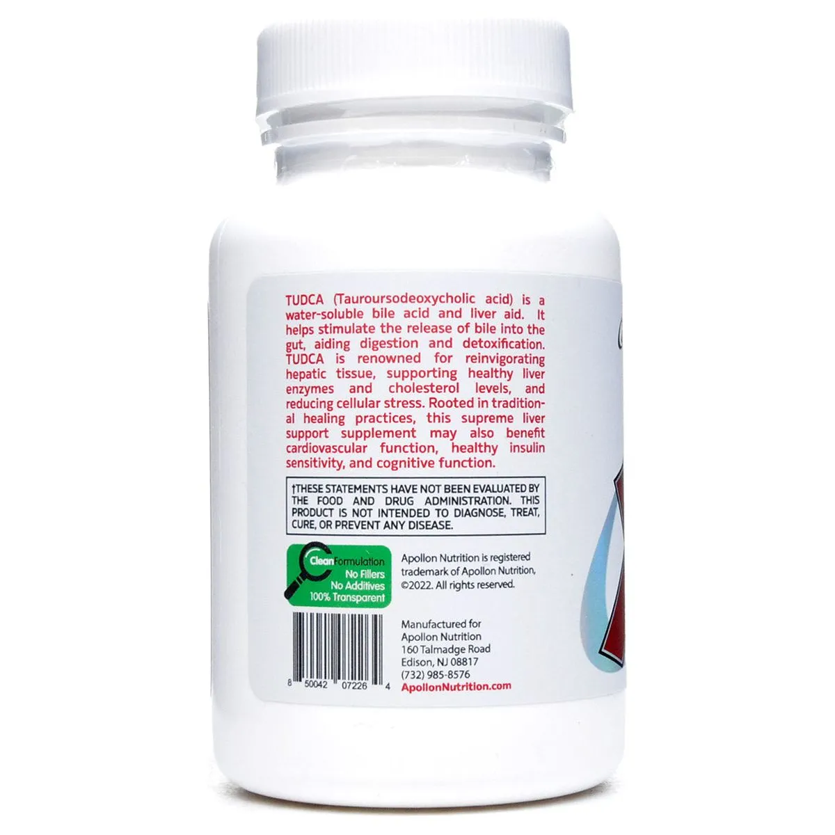 Tudca 60 caps by Apollon Nutrition