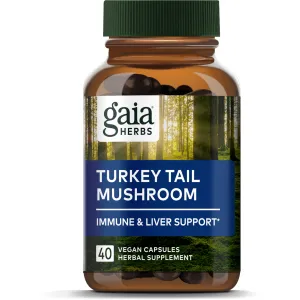 Turkey Tail Mushroom 40 caps By Gaia Herbs