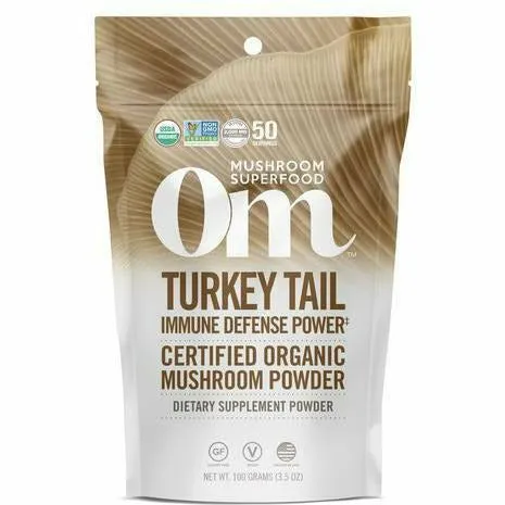 Turkey Tail (Trametes versicolor) 100 g By Om Mushroom