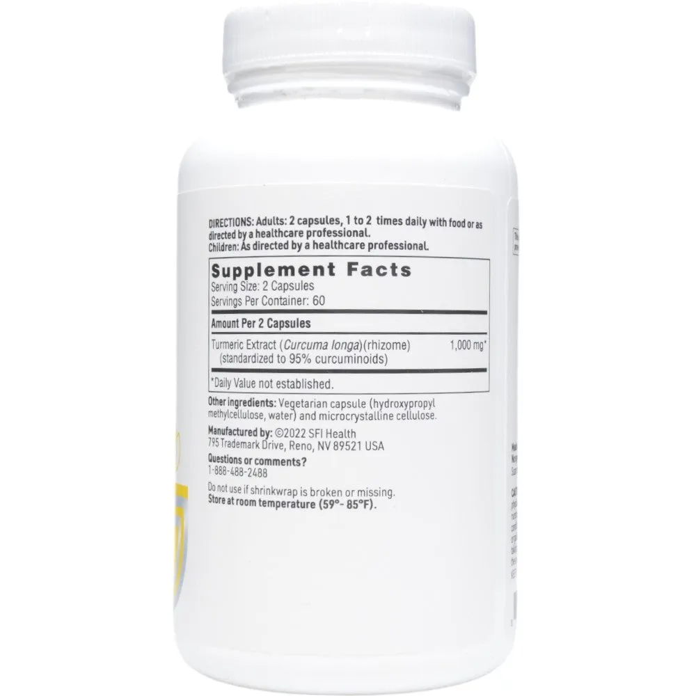 Turmeric Extract 120 vcaps by Klaire Labs/SFI Health