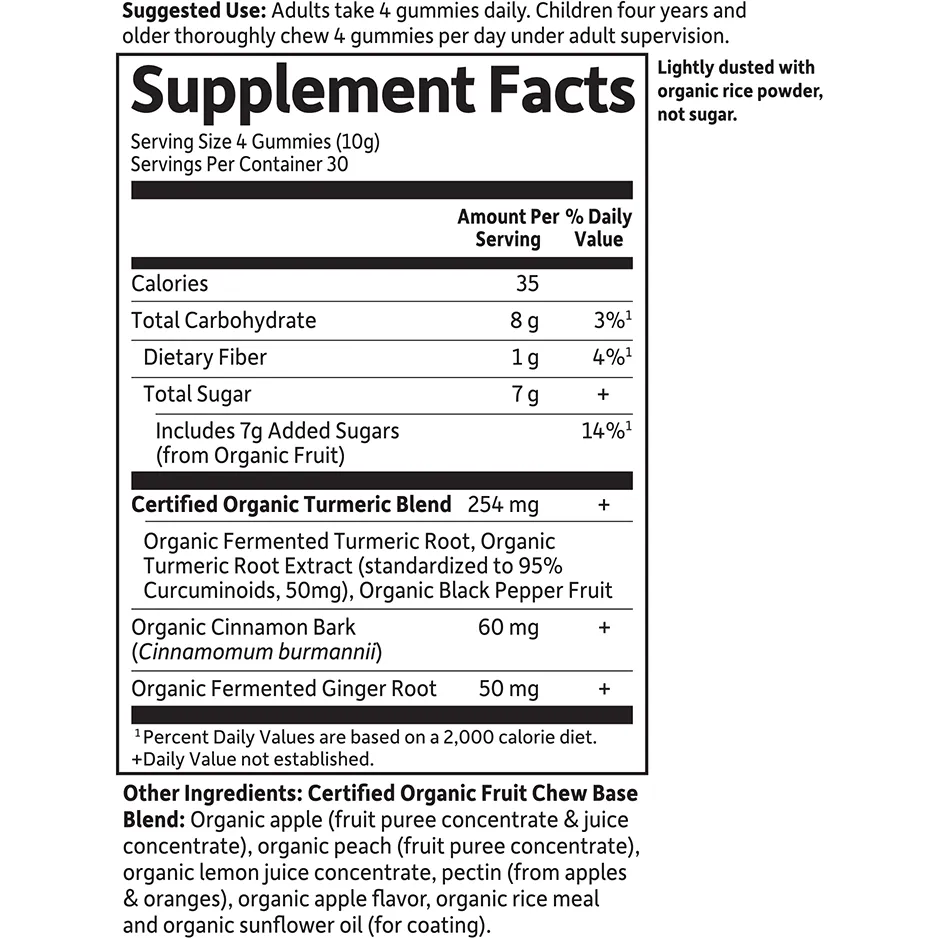 Turmeric Organic 120 gummies by Garden Of Life