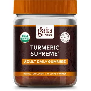 Turmeric Supreme Adult Daily 40 gummies by Gaia Herbs