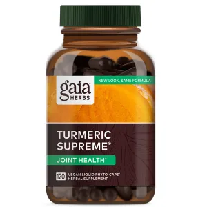 Turmeric Supreme Joint Health 120 Liquid Phyto-Caps by Gaia Herbs Pro
