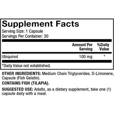 Ubiquinol 100 mg by Dr. Mercola
