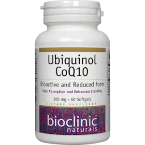 Ubiquinol CoQ10 100 mg 60 softgels By Bioclinic Naturals