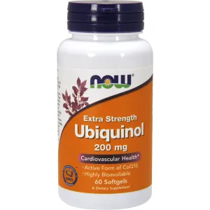 Ubiquinol Extra Strength 200 mg 60 gels by NOW