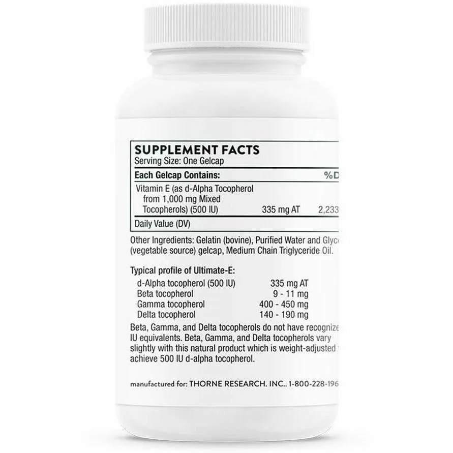 Ultimate-E 60 Capsules by Thorne Research