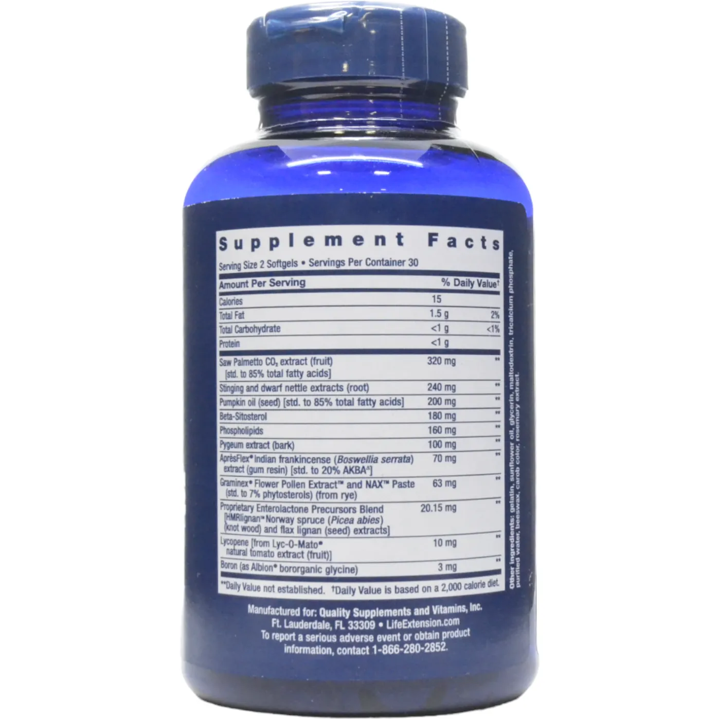 Ultra Prostate Formula 60 Softgels by Life Extension